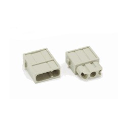 Insert HM modulaire, Raccordement à Sertir, femelle, 3 pin, 40A, Polycarbonate 